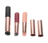 Abaodam 3pcs Silicone Soft Head Brushes Nail Art Brushes Gel Ombre Nail Art Versatile and Flexible Assorted Colour for Professional Use and Lovers