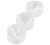 Abaodam 3pcs Silicone Split Cups for Paint Pouring with Ergonomic Design, Minimizing Mess and Precise Control of Paint or Resin Separation, Reusable Mixing Pouring Cups for Studio