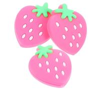 Abaodam 3Pcs Silicone Tennis Racket Dampeners Vibration Absorbers for Enhanced Stability and Comfort for Tennis Lovers Strawberry Design