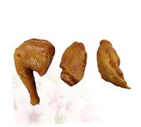 Abaodam 3Pcs Simulation Food Model Fake Chicken Drumstick Wing Middle Joint Real Touch Plastic Photo Prop Teaching Tool Home Decoration