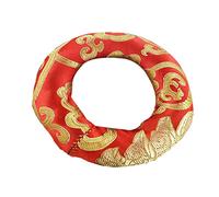 Abaodam 3pcs Singing Bowl Cushion for Buddha Sound Bowl Decoration Mat Pad for Buddhist Ritual Instruments Handmade Nepal Style Random Color