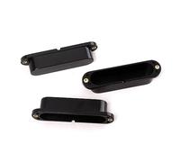 Abaodam 3pcs Single Coil Pickup Cover Set No Holes Eyes for Guitar Maintenance Black Accessory