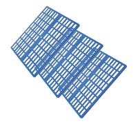 Abaodam 3pcs Small Animal Cage Foot Pads Blue Plastic Pet Mat for Bunny Rabbit Hamster Resting Floor Mats Protective Soft Cage Pedal for Delicate Paws