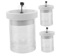 Abaodam 3pcs Small Aquarium Breeder Box with Suction Cups Transparent Fish Tank Isolation Case for Shrimp Betta Floating Hatchery Incubator with Micro Water Circulation and Fish Nursery