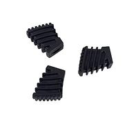 Abaodam 3pcs Small Drum Rack Rubber Feet Floor Protector Set for Cymbal Stand Percussion Parts Drum Rack Feet Black