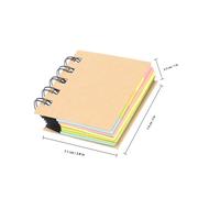 Abaodam 3pcs Spiral Notebooks Multi-function Office Coil Notepad Set with Kraft Paper and Two-side Offset Paper, Compact and Convenient to Carry for Note Taking and Everyday Use