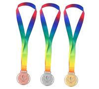 Abaodam 3Pcs Sports Medal Awards Trophy Pattern Medals for Sports Events Lightweight Design for Easy Carrying for Competitions Festivals and Parties