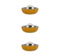 Abaodam 3pcs Stainless Steel Parrot Feeding Bowls with Clamp Holder Bird Cage Accessory for Small Birds and Parrots Food and Water Containers Easy to Install