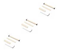 Abaodam 3pcs String Bone Nut and Saddle Set for Electric Guitar Includes Bone Bridge Pins for Guitar String Changing Kit and Accessories