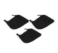 Abaodam 3pcs Stroller Side Bag Organizer with Non-Slip Adjustable Straps Black Mesh Sling for Stroller Storage Hanging Bag for Extra Carriage Space Weatherproof Fabric