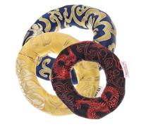 Abaodam 3pcs Tibetan Singing Bowl Pads Cotton Mats for Buddhist Sound Bowls Meditation Cushions Set Diameter 8cm 10cm 12cm Nepali Handmade Mats for Spiritual Practice Random Color