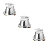 Abaodam 3pcs Tom Drum Kit Mount Bracket Easy to Install Holder for Drum Set Silver-plate Iron Construction Compatible Tom Legs Replacement for Percussion Instruments
