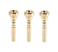 Abaodam 3pcs Trumpet Plated Metal Shape for Professional Use Compatible Trumpet Mouthpiece for Beginners and Advanced Players