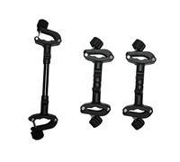 Abaodam 3pcs Twin Baby Stroller Connector Dual Prams Connectors Adjustable Lightweight Outdoor Compatible for Twin Strollers New Parents