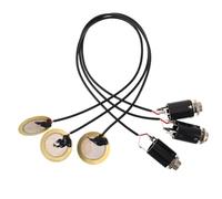 Abaodam 3pcs Universal Instrument Piezo Contact Pickup Transducer Self-adhesive Acoustic Microphone for Guitar Ukulele Mandolin Banjo Kalimba Stringed Instruments