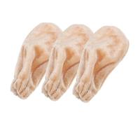 Abaodam 3pcs Universal Piano Sustain Pedal Cover Set, Thickened Velvet Foot Pedal Protector, Cream White Fabric Dust Cover for Digital and Upright Keyboards