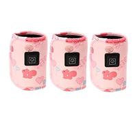 Abaodam 3pcs USB Bottle Warmer for Car Travel Insulated Bottle Bag Portable Boy Girl Feeding Accessory Constant Temperature Heating for Parents The Go