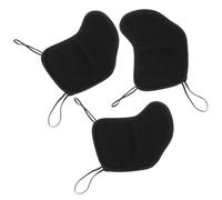 Abaodam 3pcs Violin Chin Rest Pads Cotton Shoulder Chin Support for 3/4 4/4 Violins Black, Non-slip Design for Music Lessons Solo Practice