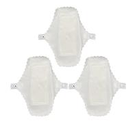 Abaodam 3pcs Washable Cotton Menstrual Pads for Women with Breathable Waterproof Layer, Reusable Fabric Period Liners with Lace Edges 24cm, Suitable for Pregnancy and Postpartum Use