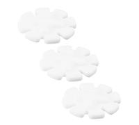 Abaodam 3pcs White Petal Shape Magnetic Stirrer Bar for Laboratory Use, Plastic Material Easy to Clean Surface and Low Noise Operation, for Chemical Analysis and Automatic Magnetic