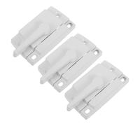 Abaodam 3pcs White Zinc Alloy Window Safety Locks for Metal Sliding Windows with Advanced Mechanical Lock Functionality and Corrosion Resistance, Featuring Middle Hole Design for Home
