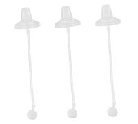 Abaodam 3pcs Wide Caliber Silicone Nipples Learn to Drink Duckbill Design for Safe and Teats for Feeding and Weaning