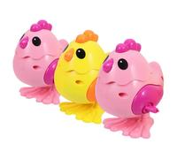 Abaodam 3pcs Wind Up Chicken for Educational Cartoon Wind Up Animals Fun Sensory for Random Color Jumping Chickens for Birthday Parties and Home Play Random Color
