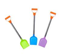 Abaodam 3Pcs Winter Snow Play Trowels Portable Heavy Duty Snow with Stainless Steel Handle for Fun Random Color for Snowman Building and Beach Games Random Color