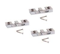 Abaodam 3pcs Zinc Alloy Metal Roller String Retainer for Guitar Bass Parts Chrome Finish for String Tree Guides and Guitar Accessories