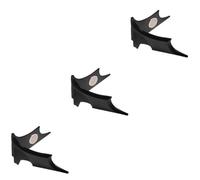 Abaodam 3pcs Zinc Alloy Money Clips Metal Bill Fold Clamp for Secure Cash and Document Storage Office Use Practical Money Fixing Clamp in Black