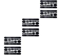 Abaodam 3sets Bike Frame Protection Stickers Carbon Pattern Black Rub Film for Wear Resistance and Moisture for Bicycle Frames 2sheets*3