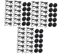 Abaodam 3sets Clip Microphone Sponge Windscreen Easy to Use Accessory Set 24pcs*3