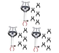 Abaodam 3sets Compact Trumpet Music Score Clips Clamp Holder for Marching Band Sheet Music Portable and Lightweight Design Includes Trumpet Score Clips and Stand Attachment