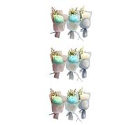 Abaodam 3sets Dry Flower Bouquet for Aroma Diffuser Wedding Flowers Decor Mini Bouquet Car Scent Diffuser 3pcs*3 Random Style