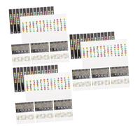 Abaodam 3sets Guitar Playing Accessories Fretboard Stickers Self-adhesive Guitar Scale Decals 8pcs*3