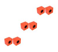 Abaodam 3sets Logo Flag for Microphone Stand Abs Square Shape Perfect for Interview Microphone 2pcs*3