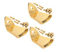 Abaodam 3sets Triangle Mandolin Tailpiece Arched Top Zinc Alloy Tailpiece for Mandolin Musical Instrument Parts Screws