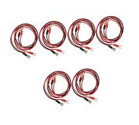 Abaodam 3sets Turntables for Vinyl Records Cables for Turntable Earth Phonograph Ground Wire Project Insulated Test Leads 4pcs*3