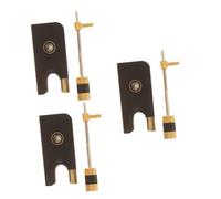 Abaodam 3sets Violin Bow Frog Screw Kit Ebony Replacement Accessory for Violin Repairs for Musicians Seeking Balanced Performance