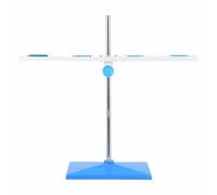 Abaodam 4-hole Iron Funnel Stand Good Stability Strong Adhesion Practical Laboratory Funnel Holder Chemistry Education Presentation Laboratory Supplies