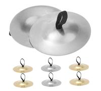 Abaodam 4 Pair Mini Drum Cymbals Brass Musical Instrument Belly Dancing Cymbals Percussion for Adults Boys and Girls Dance Party