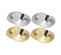 Abaodam 4 Pair Mini Drum Cymbals Finger Cymbals Musical Instrument Hand Percussion for Belly Dancing Dance Performances Rhythm Maker Dancer Party Percussion Zills Music Instrument Party