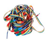 Abaodam 4 Pairs Rainbow Pride Shoelaces for Adults and, 120Cm Flat Rainbow Checkered and Heat-Transfer Printed Sport Shoe Laces for Sneakers and Trainers