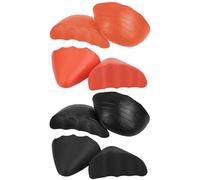Abaodam 4 Pairs Reusable Pu Foam Shoe Toe Inserts for High Heel Shoes and Pumps Comfortable to Wear Simple Humanized Design that are Too Big