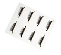 Abaodam 4 Pairs Waterproof Adhesive Eyeliner Decal Strip with Glitter Gold Temporary Eye Makeup Stickers for Women, Easy-to-apply Eye Line Tape for Natural False Lash Effect
