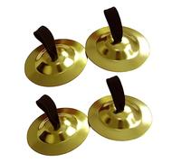 Abaodam 4 Pcs Copper Finger Cymbals Belly Dance Mini Musical Instruments Small Cymbals Set for Boys and Girls and Dancers Festival Party Accessories