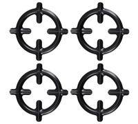 Abaodam 4 Pcs Iron Stove Stand round Four Feet Support Rack Coffee Pots | Heat-safe Anti-scald Platform, Smooth Burr-free Finish, Supports Small Cookware and Turkish Coffee during Camp Cooking
