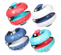 Abaodam 4 Pcs Palm Rolling Balls Rotating Rail Gyro Bead Puzzle Sensory for Enhancing and Problem Solving Portable Calming Playset for Boys
