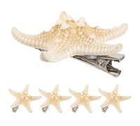 Abaodam 4 Pcs Sea Star Hair Clips Cute Sea Star Barrettes for Women and Girls Wedding Beach Party Mermaid Accessories