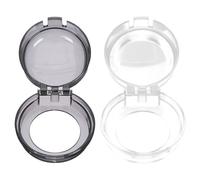 Abaodam 4 Pieces Gas Stove Knob Safety Covers, Heat Resistant Kitchen Gas Cooker Switch Protectors with Oil and Flame Guard, White and Black for Home Kitchen Safety